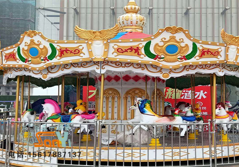 欧式复古16座转马